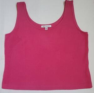 St. John Sweater Women's Size M Pink Santana Knit Tank Top Sleeveless Pullover